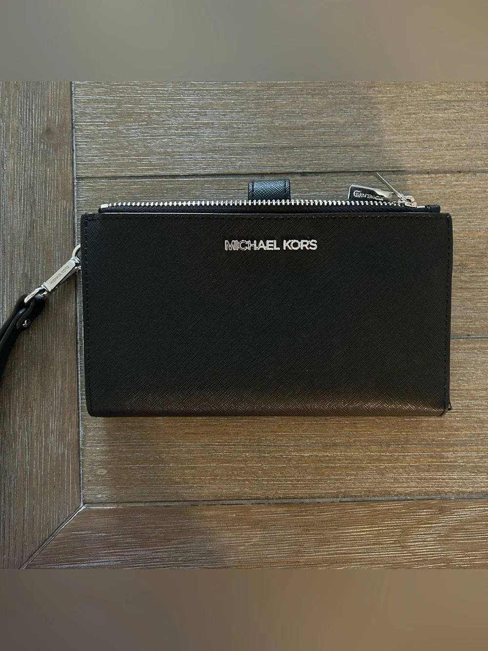 Michael Kors Black Saffiano Leather Wristle
